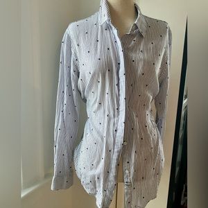 Rails Star and Moon Stripe Buttondown